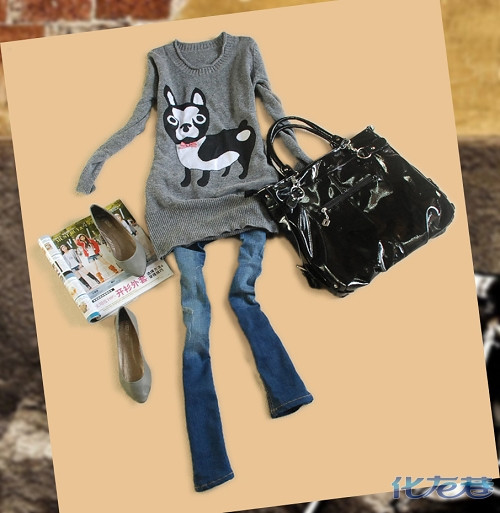 <em>红毛衣</em>+长<em>外套</em>+<em>牛仔</em>裤 16款新年装暖又美(搭配