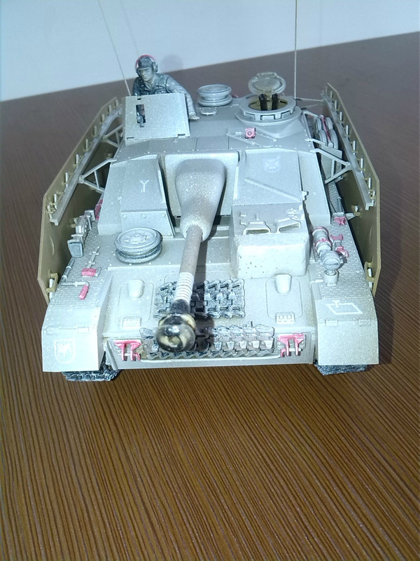 昨天刚买的田宫的四号突击炮模型。安奈不住一