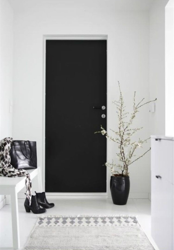 【3D木门·德系精工】单调的室内,一扇有色门