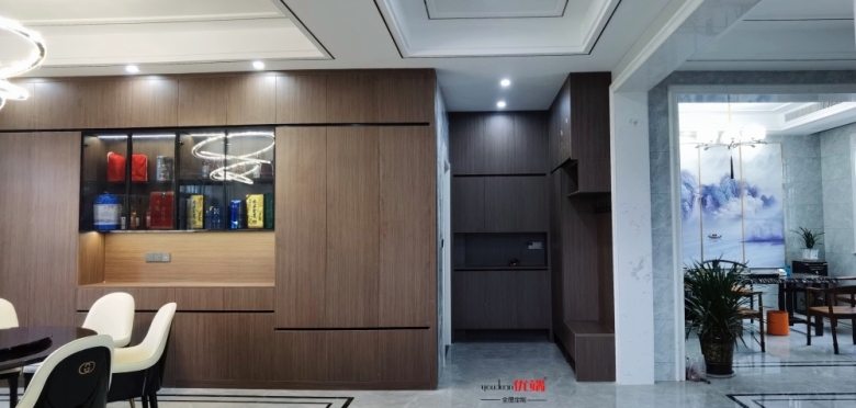 全屋定制】盛德家园☆现代简约◆实木多层板柜体,进口双饰面门板,肤亚