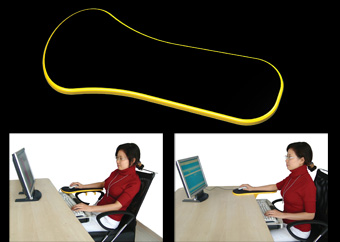 长期使用健康电脑手托,有利于身体血液循环,避免了"鼠标臂"等慢性病的